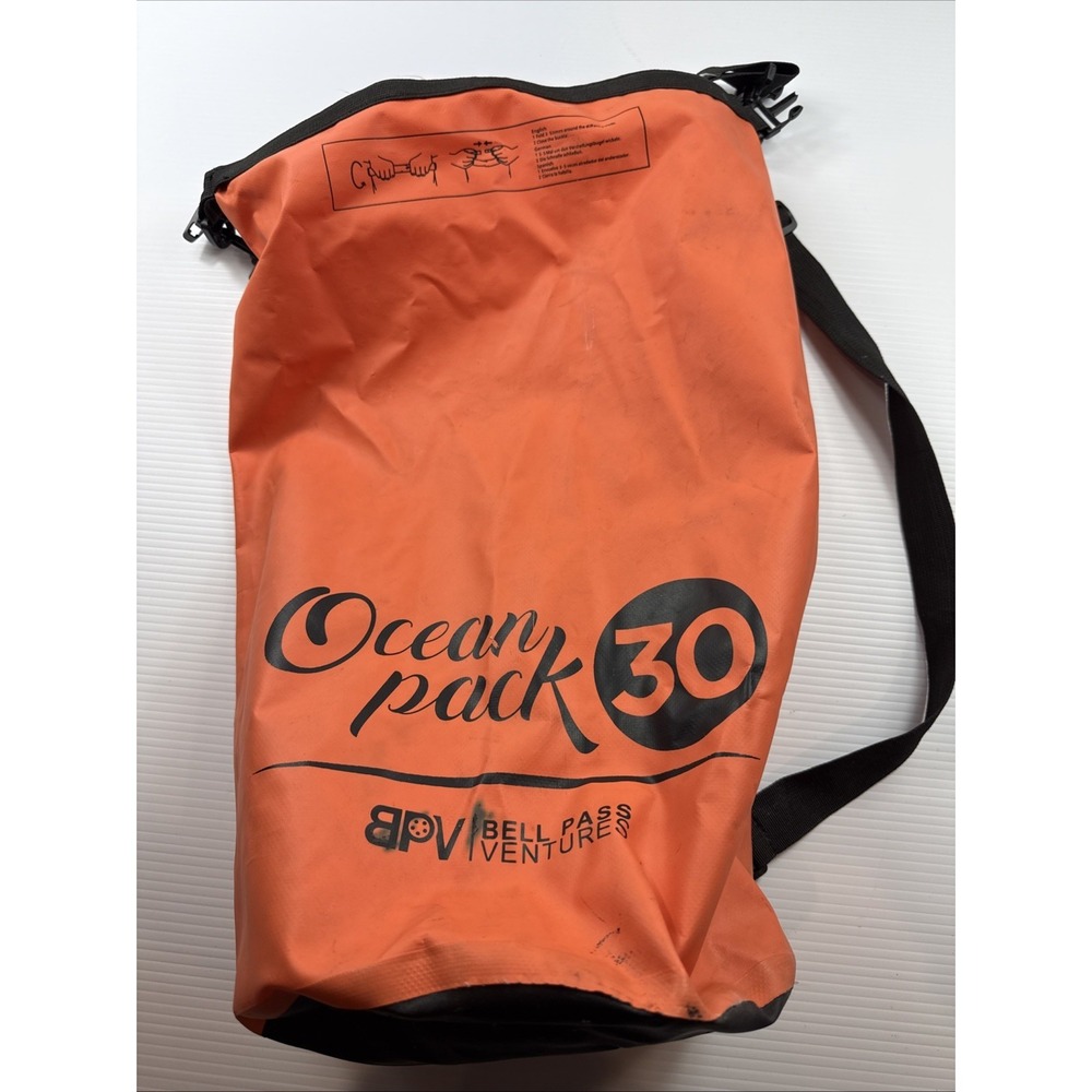 Ocean Pack Dry Bag Water Proof Backpack Bag  River Beach 30L  X-Large ORANGE